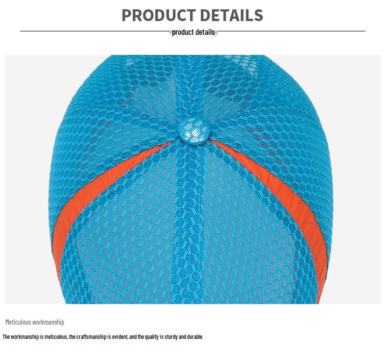 Zhenyueqi Kids' Summer Mesh Sun Hat - Breathable Outdoor Baseball Cap with Hollow Brim