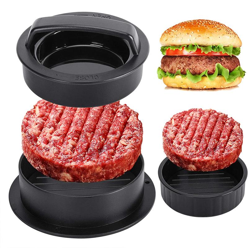

Hamburger Press Stuffed Burger Patty Maker 2-in-1 Adjustable BBQ Burger Beef Meat Press Mold Kitchen Tools Cooking Accessories