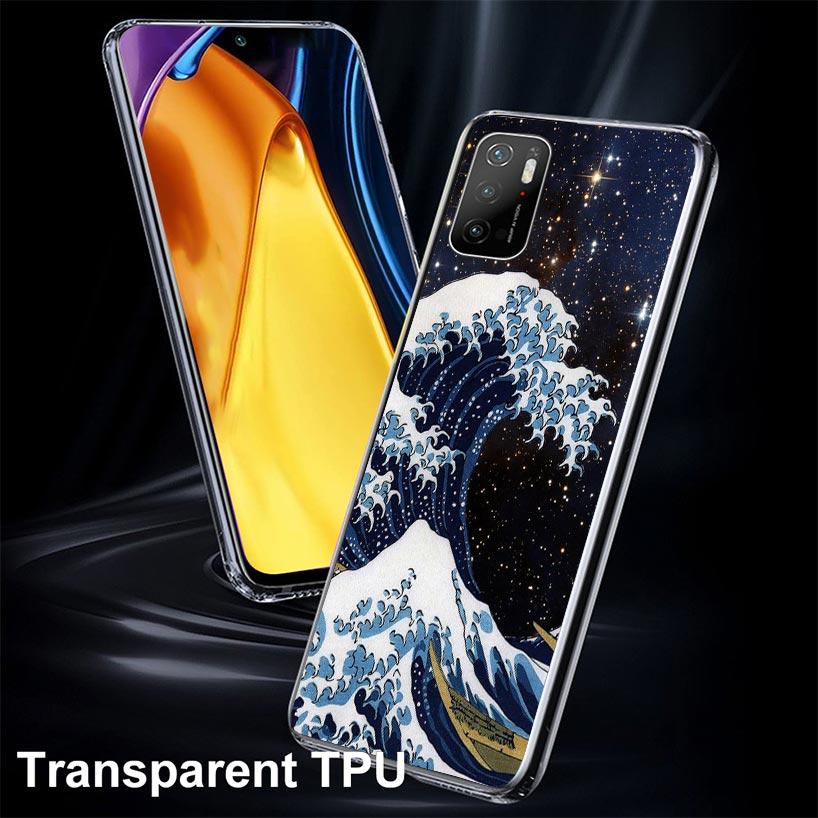 Japanese Pub Wave Anime Arrived Case Phone Cover for Xiaomi Poco X3 Nfc X5 X6 X7 X4 Gt F6 F5 Pro F4 F3 M5S M5 M4 M3 5G Trend Fun