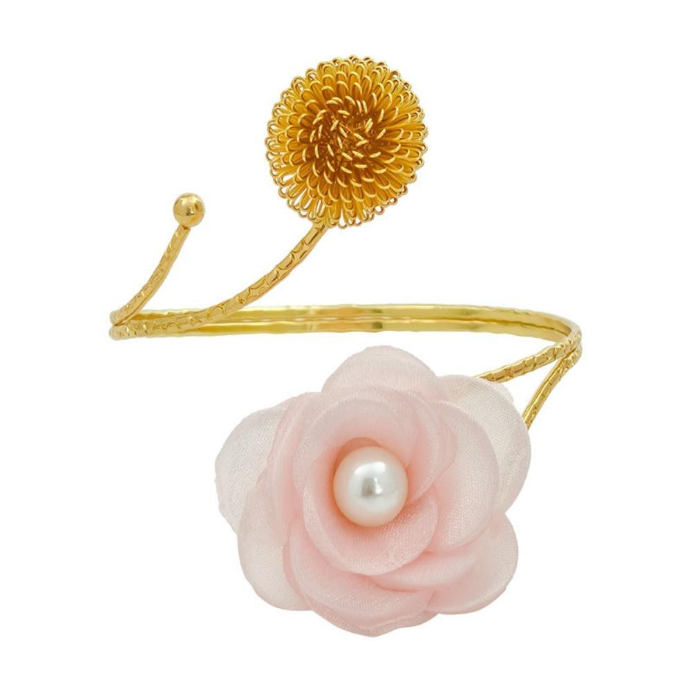 Modern Flower Curtain Straps Adjustable Metal Curtain Buckle Handmade Curtain Tieback