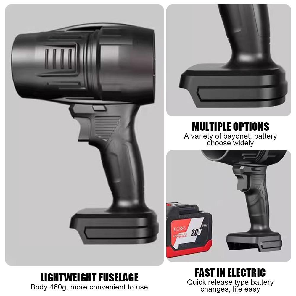 21V Small High-Speed Electric Blower Rechargeable Violent Turbo Fan Air-Blowing Wireless Handheld Concentration Car Hair Blower