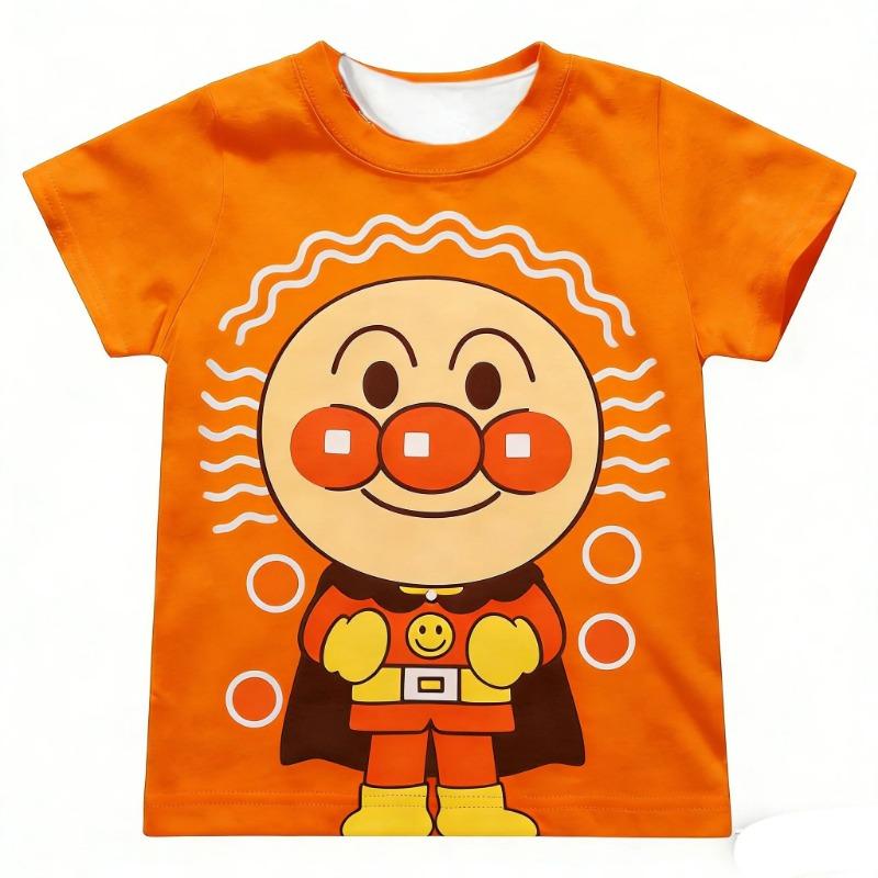 Kids Anpanman Baikinman Anime T Shirt Men T Shirt Women Tee Boys Top Children Parent Child Quick dry short sleeves kids Tshirt