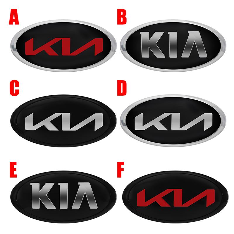 1 pièce Badge Emblème Logo Capot Avant Voiture ABS 3D Pour KIA K2 K3 K5 K7 EV6 KX3 Soul Seltos Sportage Cerato Optima Sorento