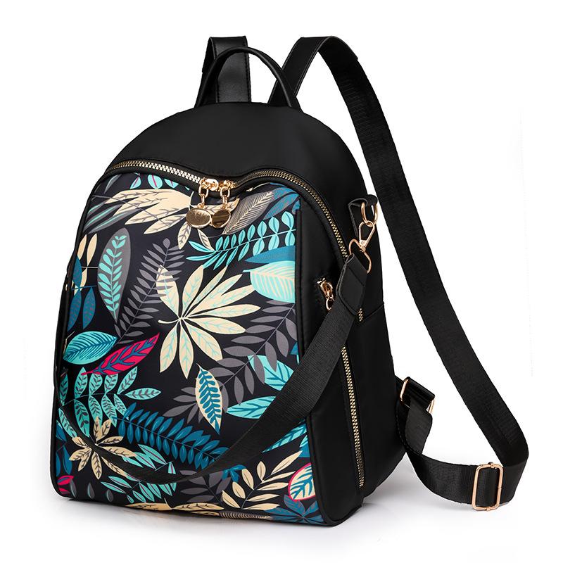 New Backpack Women's Printing Trend Oxford Cloth Bag Casual Fashion High Sense Travel Small Backpack