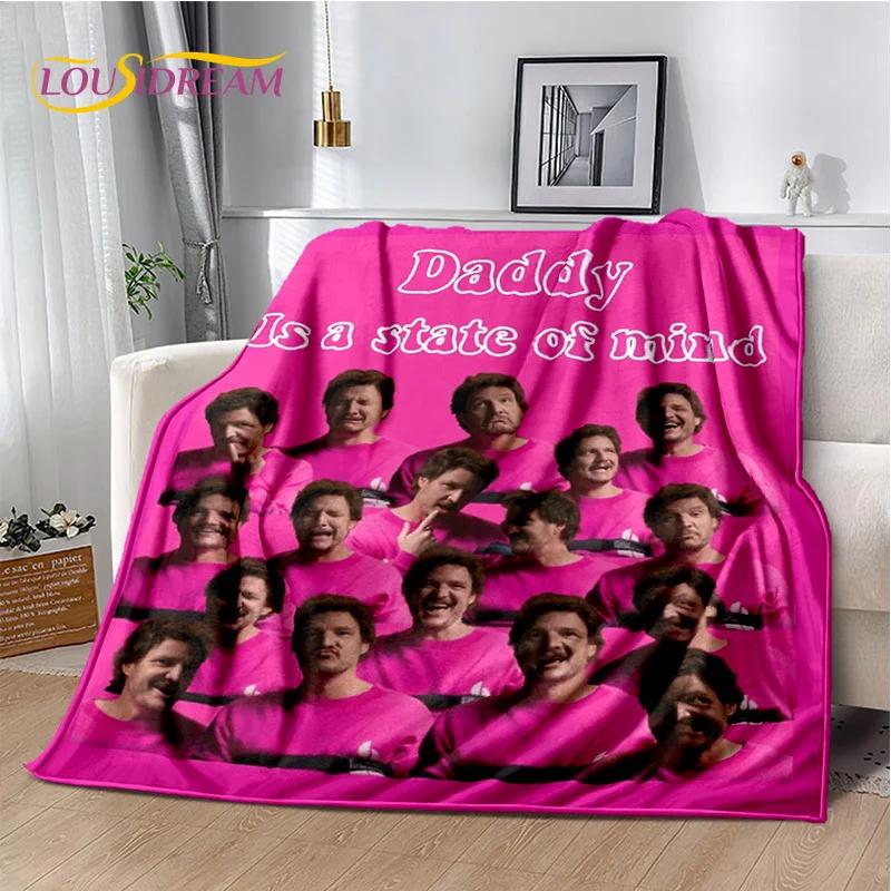 29 Style Pedro Pascal Funny Printing Blanket,Soft Throw Blanket for Home Bedroom Bed Sofa Picnic Travel Office Cover Gifts Kids