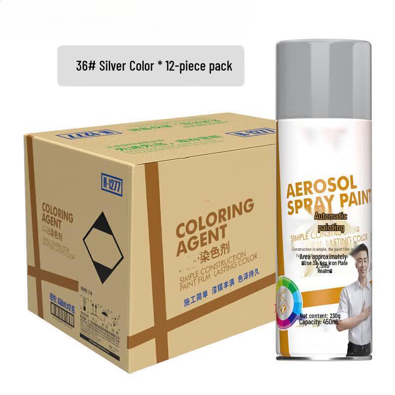 

Fomtalk Silver Multi-Purpose Spray Paint (12-Pack)