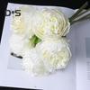 1 Bouquet 5 Heads Peony Artificial Faux Silk Fake Flowers Wedding Decor