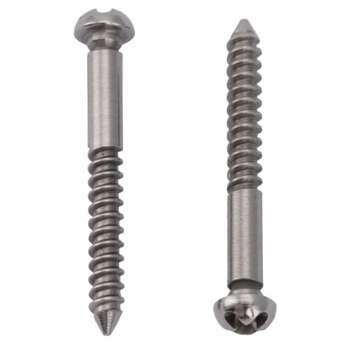 Musiclily Ultra 33x3.5mm Stainless Steel Tremolo Unit Bridge Screws for PRS Electric Guitars, Original Color (Set of 6)