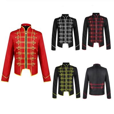 2026 Mittelalterlicher Vintage-Herrenmode, Halloween Steampunk Trommler, Gothic Jacke Performance Kostüm