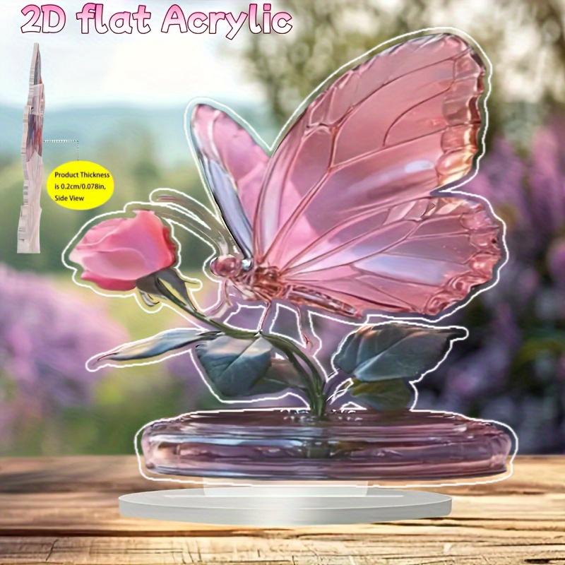 

Butterfly, Table Decoration, Bohemian Style Acrylic Decoration, Suitable for Family and Office Use, Perfect Holiday Gift, Nurseries, Home Desk Living 18*18cm