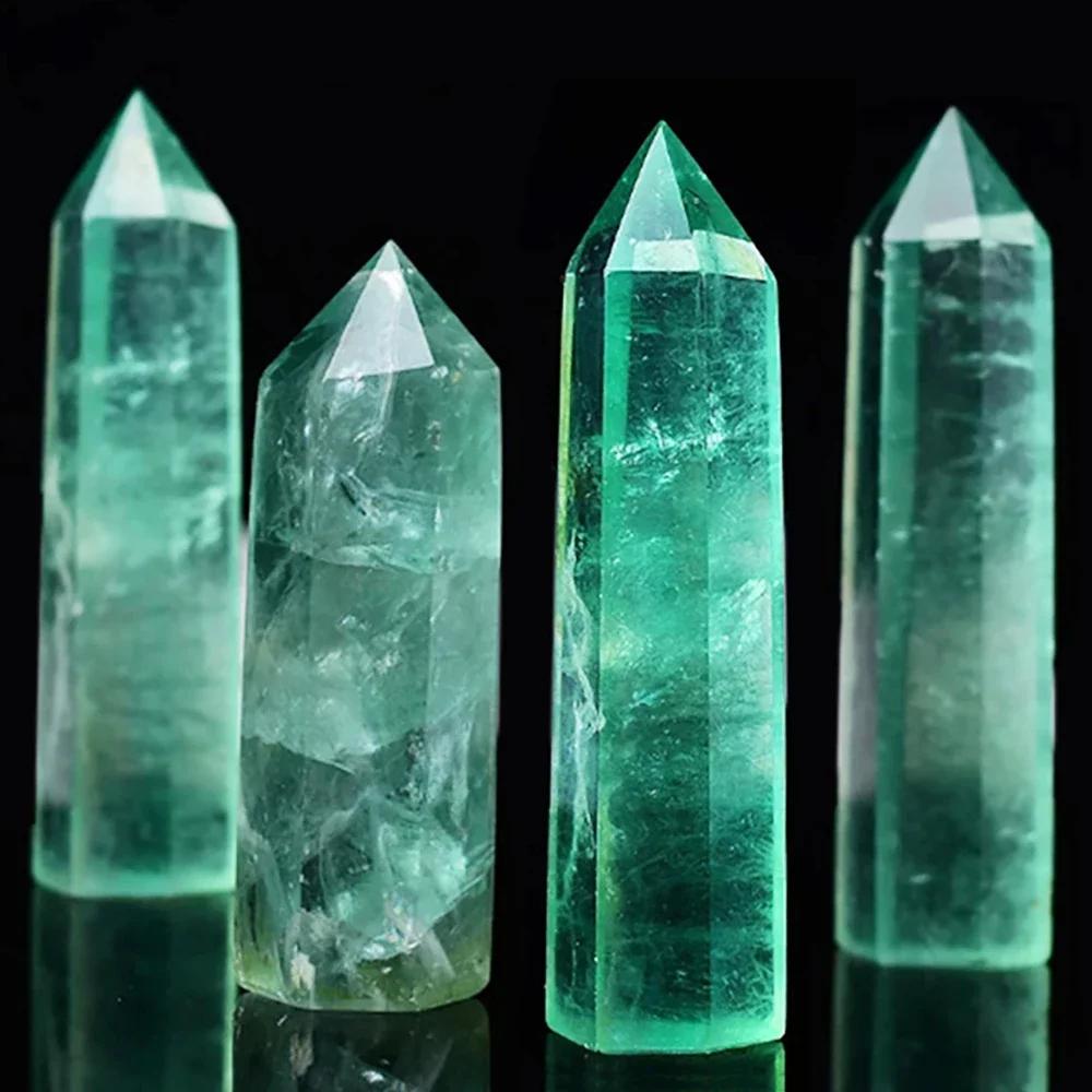 Natural Stones And Crystal Single Point Wand Reiki Healing Rose Quartz Amethyst Tower Mineral Polished Stone Crafts Home Decor