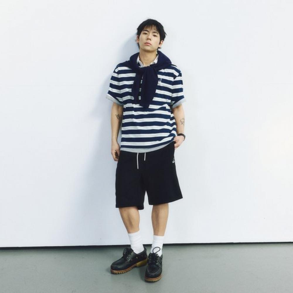Kangol Rugby T shirT mulTi sTripe Navy 2818 SS
