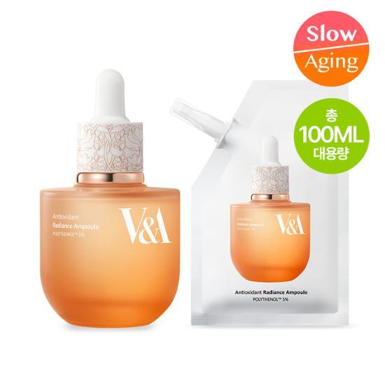 V&A Whitening Glow Ampoule (50ml+50ml refill)