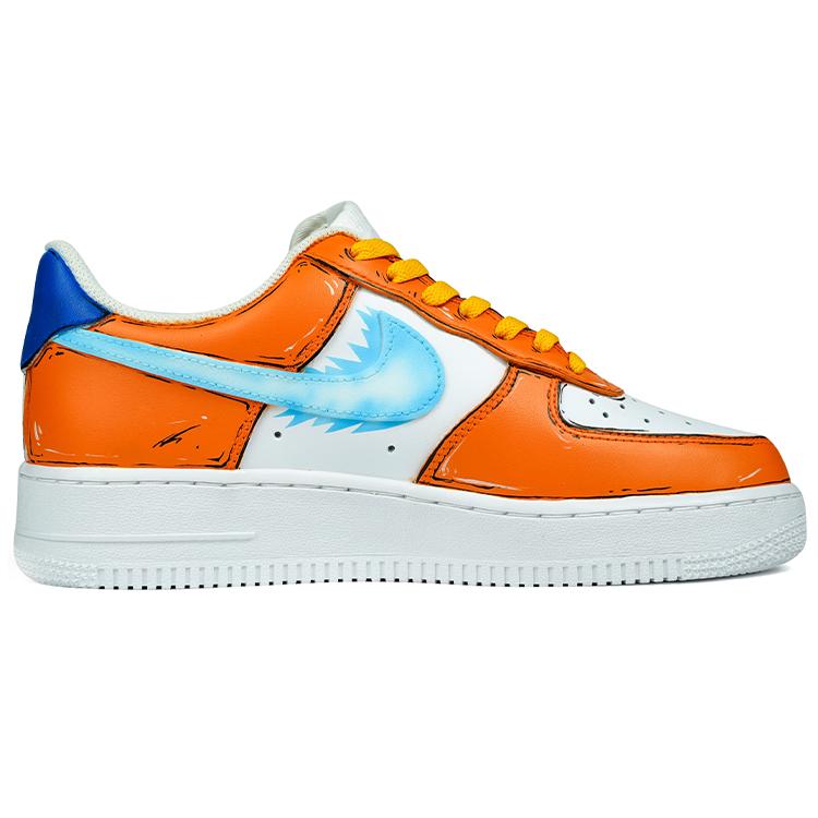 Nike Air Force 1 Air Force 1 Leather Slip Resistant Cushioning Low top Skateboard Shoes Men's Orange CW2288-111(TeamJ-)