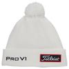 Titleist Tour Pom Pom Beanie, Men's, White