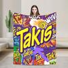 Κουβέρτα Takis Chili Chips Ζεστή Πρωτότυπη Βελούδινη Κλινοσκεπάσματα για Εξωτερική Διακοσμητική Φανελένια Κουβέρτα Κάλυμμα Κρεβατιού