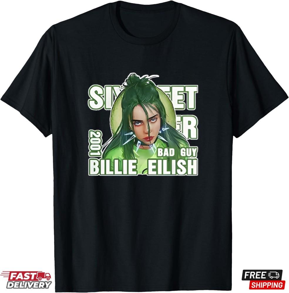Billie Eilish Music Tour T-Shirt Q28 Family Fan Billie Shirt Gift for Fans Unisex T-Shirt L