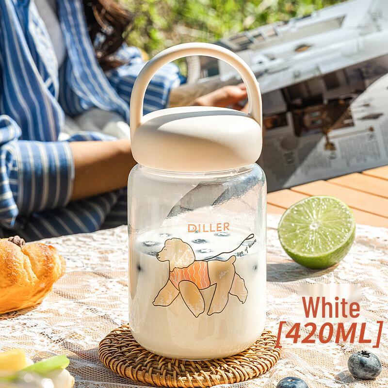 Diller Cartoon Dog Portable Glass Cup