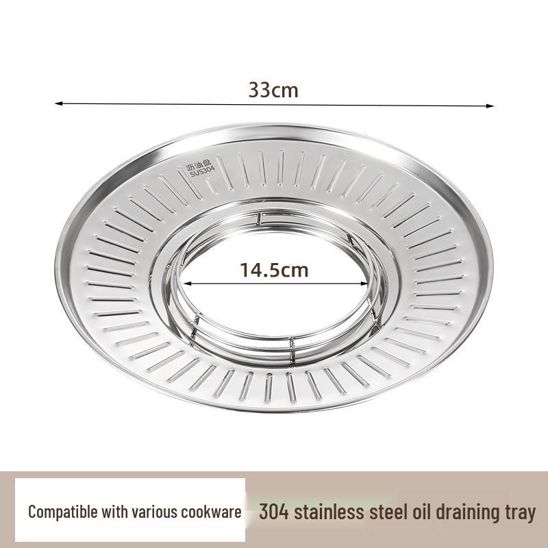 

Поднос для контроля масла из нержавеющей стали 304 с боковой стойкой для жареной пищи и шашлычков