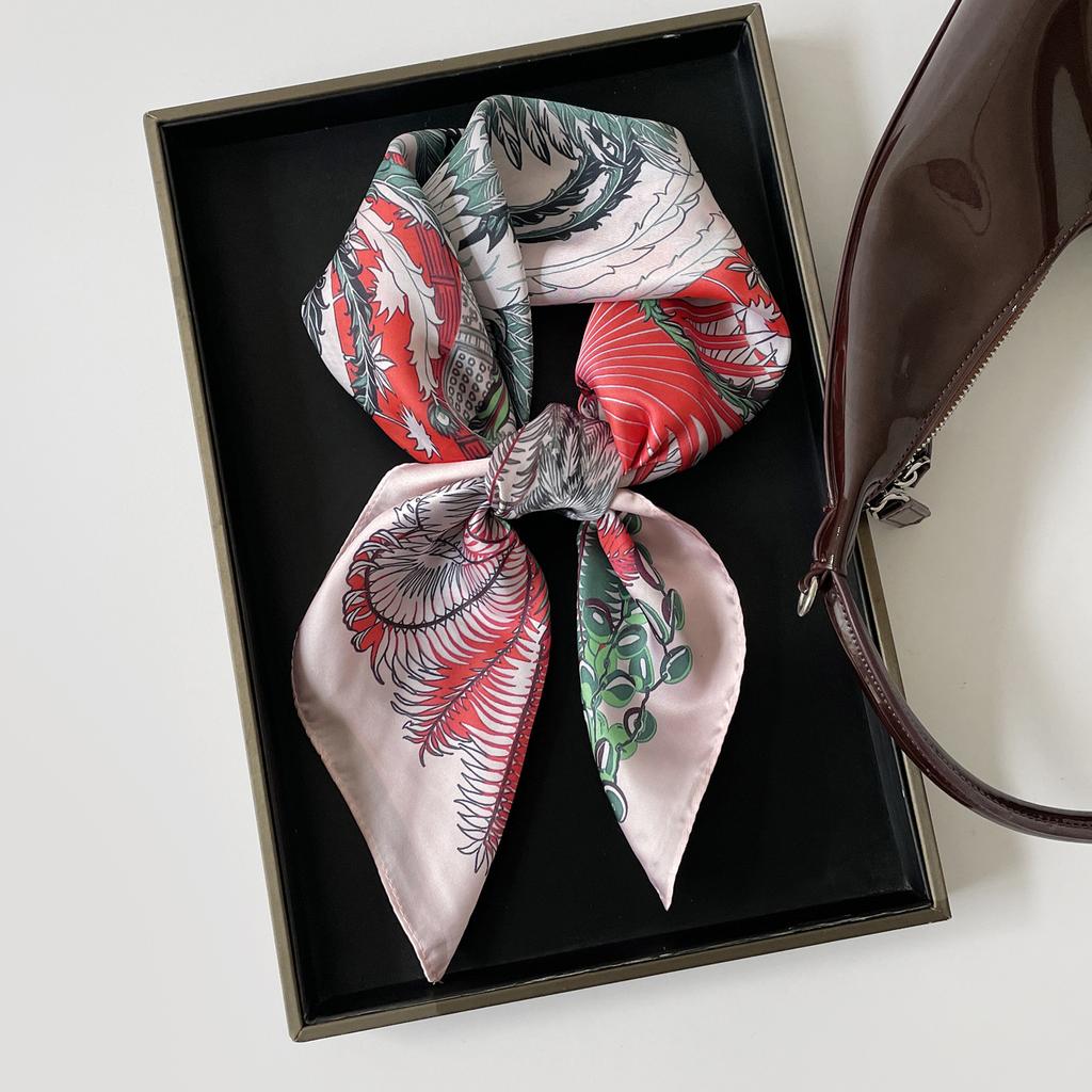 Spring and summer thin silk scarf 1116 new fashionable and fresh imitation silk square scarf femininity versatile high-end scarf wholesale