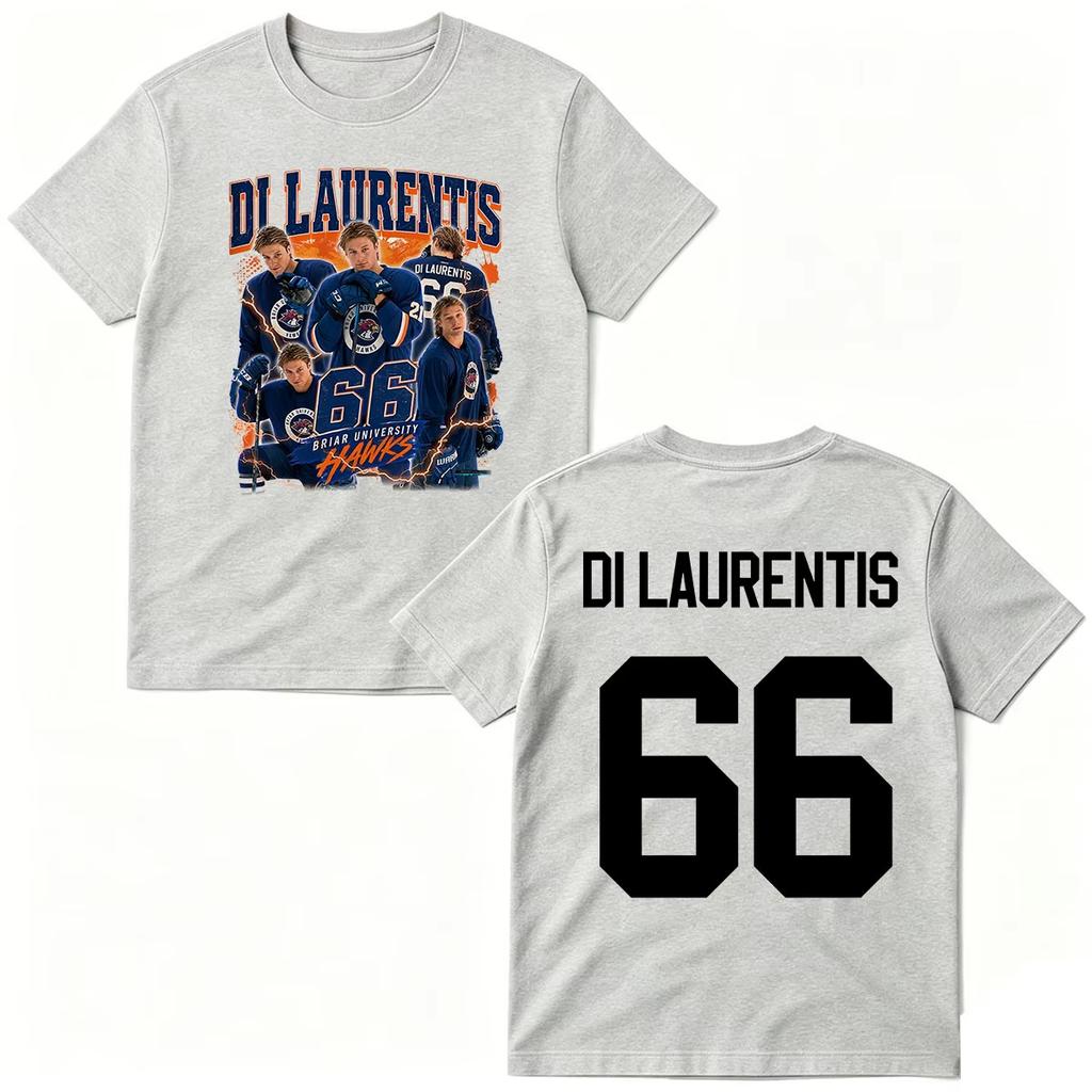 2026 Summer Unisex Vintage Top Fashion Tee Off Campus Di Laurentis 66 T-shirts Briar University Hockey T-shirt Gothic Cotton Oversized T-shirts