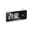 1PC 6.3"LED Digital Alarm Clock Rechargeable Battery Operated Countdown Desk Clock With Timer Temperature Date Display For Study