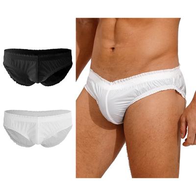 Herren-Bikini-Badehose mit niedrigem Bund und elastischem Bund, Unterwäsche, Badebekleidung