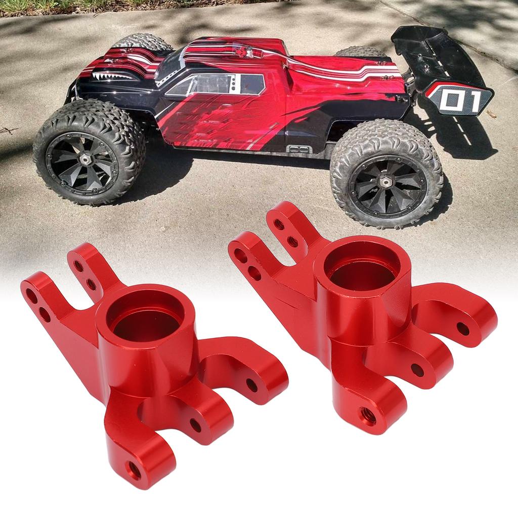 1 Pair RC Car Aluminum Alloy Rear Axle Hub Carrier Upgrade Part for   1:6   Model Car