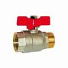 Ball Valve - SFERACO - PN25 - Brass - Red - Internal