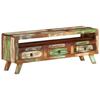 VidaXL TV Stand Multicoloured 110 X 30 X 40 Cm Solid Reclaimed Wood