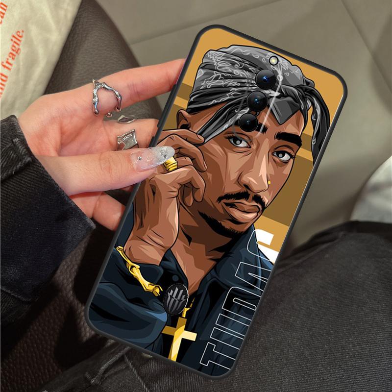 Rapper 2pac Singer Tupac Case For ZTE Nubia RedMagic 11 9 8 10 Pro Plus 8S 9S 10S Pro 5G 5S 6 7 6S 7S Pro 10 Air Cover