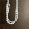 Party Gift Double Layer For Girls Women Necklace Korean Neck Jewelry Clavicle Chain Choker Pearl
