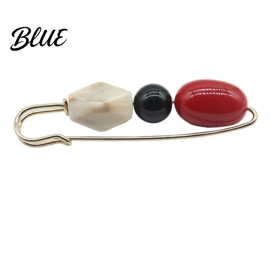Brooch Alloy Pin Wear-Resistant Anti-Rust Elegant Imitation Stone Design Anti-rust