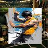 Dynamische Bruce-Lee-Pose Decke Leichte Flanell Bettdecke Perfekt für Reisen, Camping, Wohnzimmer, Büros, Sofas, Fan Weihnachtsgeschenk