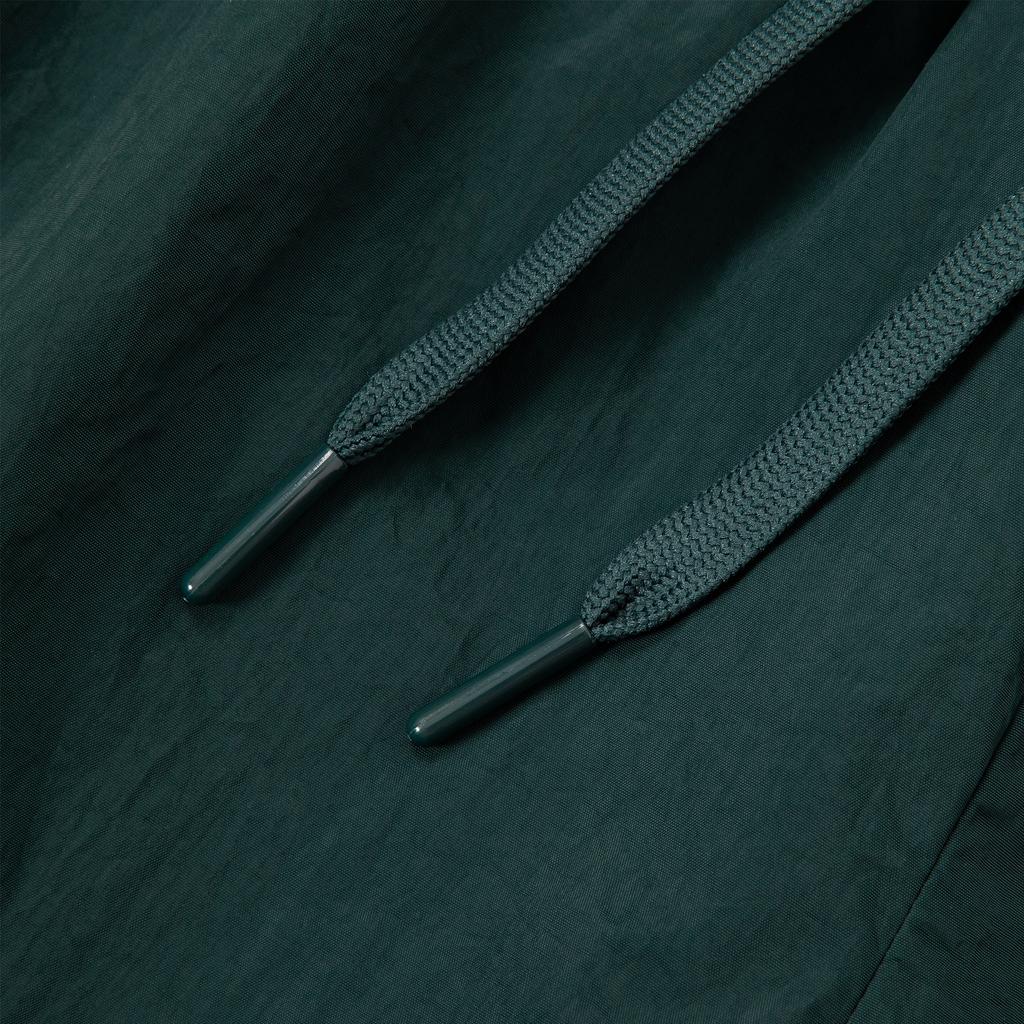 Adidas Colorblock Design Sports Drawstring Mid-Waist Woven Shorts Men Bottoms Midnight-Green JN4511