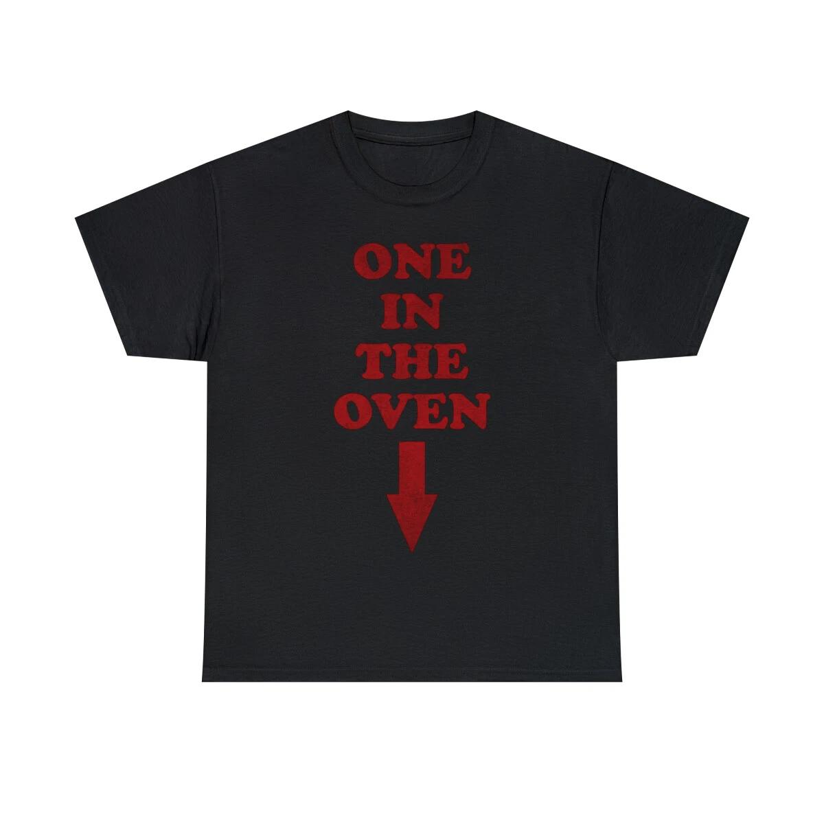 One In The Oven Expecting Pregnant Graphic Tee Shirt, S-5XL 3XL