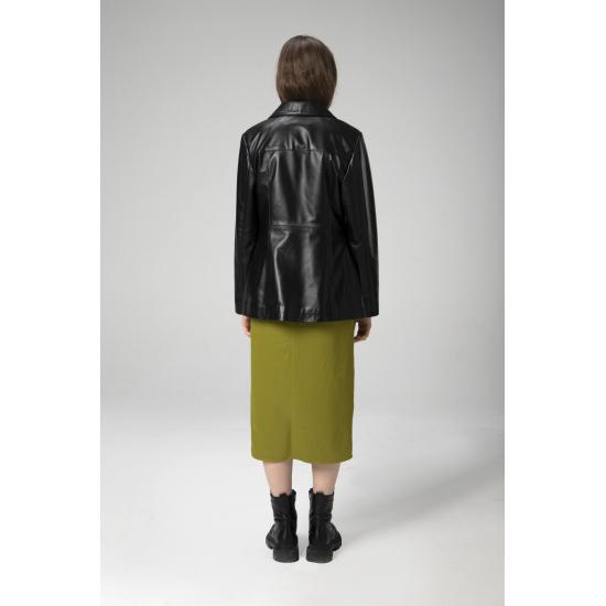 Paltoane de damă Wm035 Blazer casual de damă din piele naturală