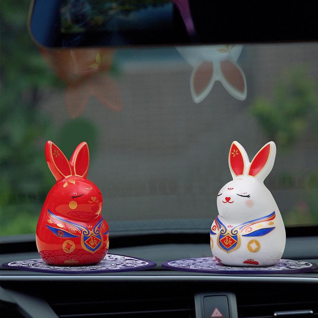 Ceramic Figurine for Car Dashboard, Party, Store, Holiday Decor