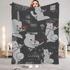 Danganronpa Blanket Classic Anime Game Soft Fuzzy Flannel Throw Blanket for Couch Bed Multi-Sized Napping Bedspread All Seasons