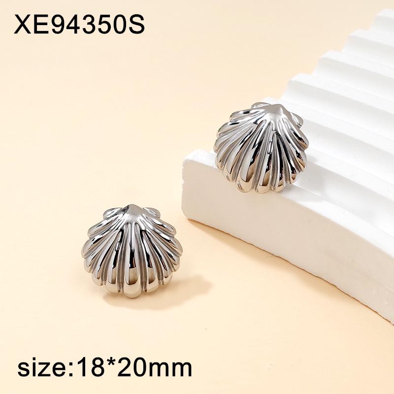 Versatile Gold-Plated Titanium Steel Stud Earrings - Light Luxury Retro Style for Women