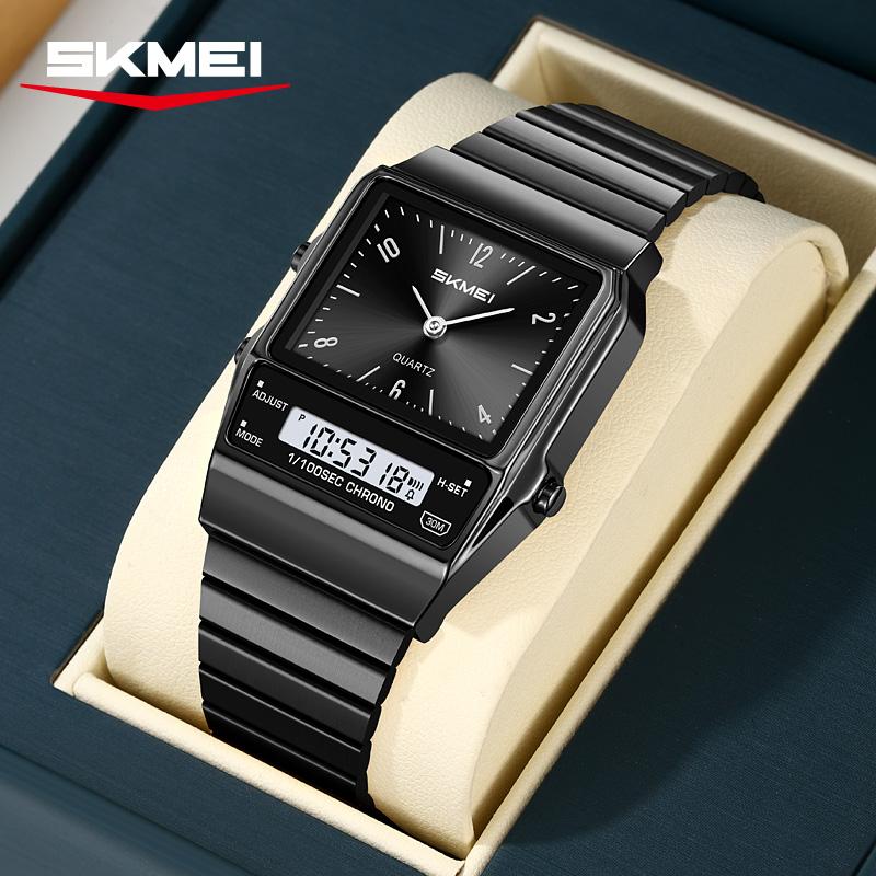 SKMEI 2632 Student Dual Display Luxury Watch for Men Women's Electronic Waterproof Chrono Mens Wristwatches Quartz Watches Reloj