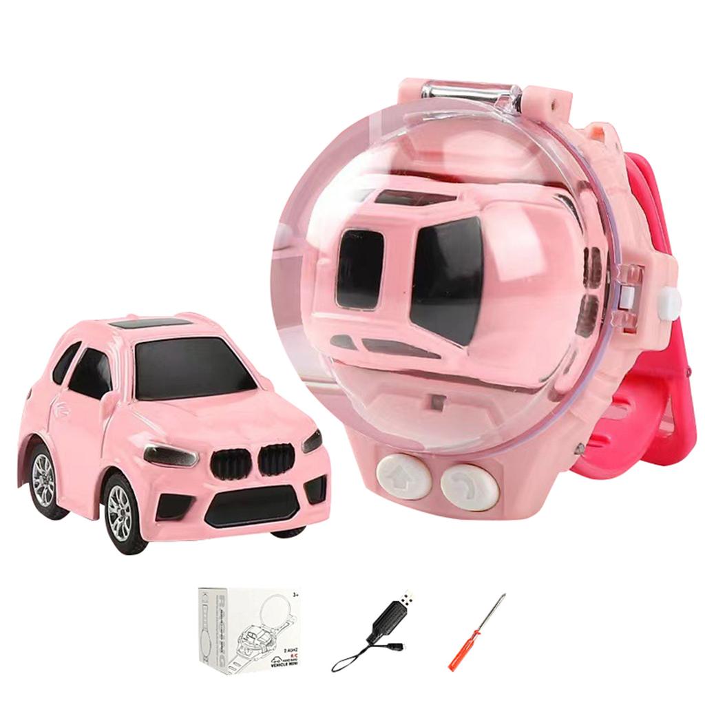 2022 New  Remote Control Car Watch Toys, Watch Car Toys, 2.4 GHz Racing Car Watch With USB Charging Cartoon RC Small Car Gift For Boys And Girls
