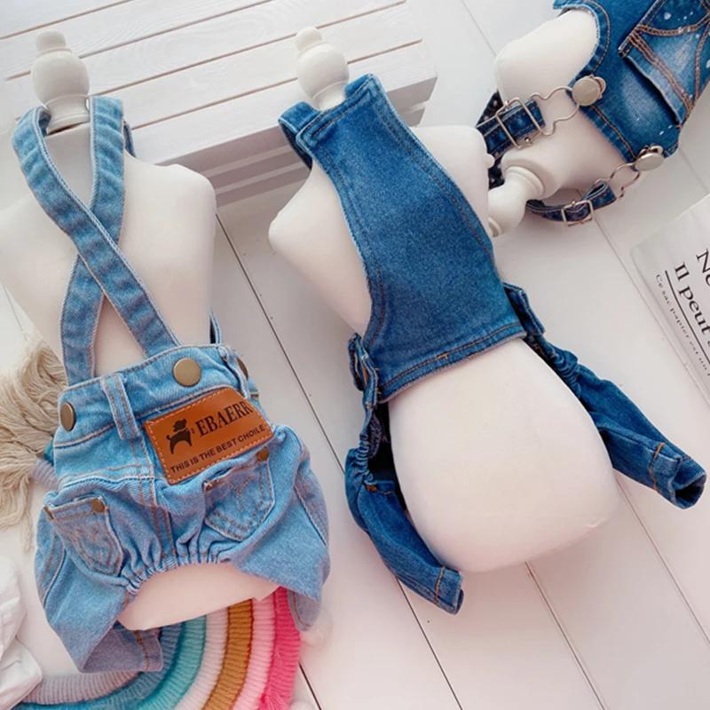 Denim Hunde Kleidung Jeans Haustier Hunde Kleidung Für Kleine Mittelgroße Hunde Kostüm Chihuahua Kleidung Für Hunde Mantel Jacke Welpen Haustier Jumpsuit