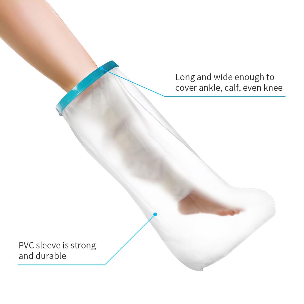 Bath Leg Cover 104cm PP Silicone PVC Water Resistant Shower Leg Cover for Adult