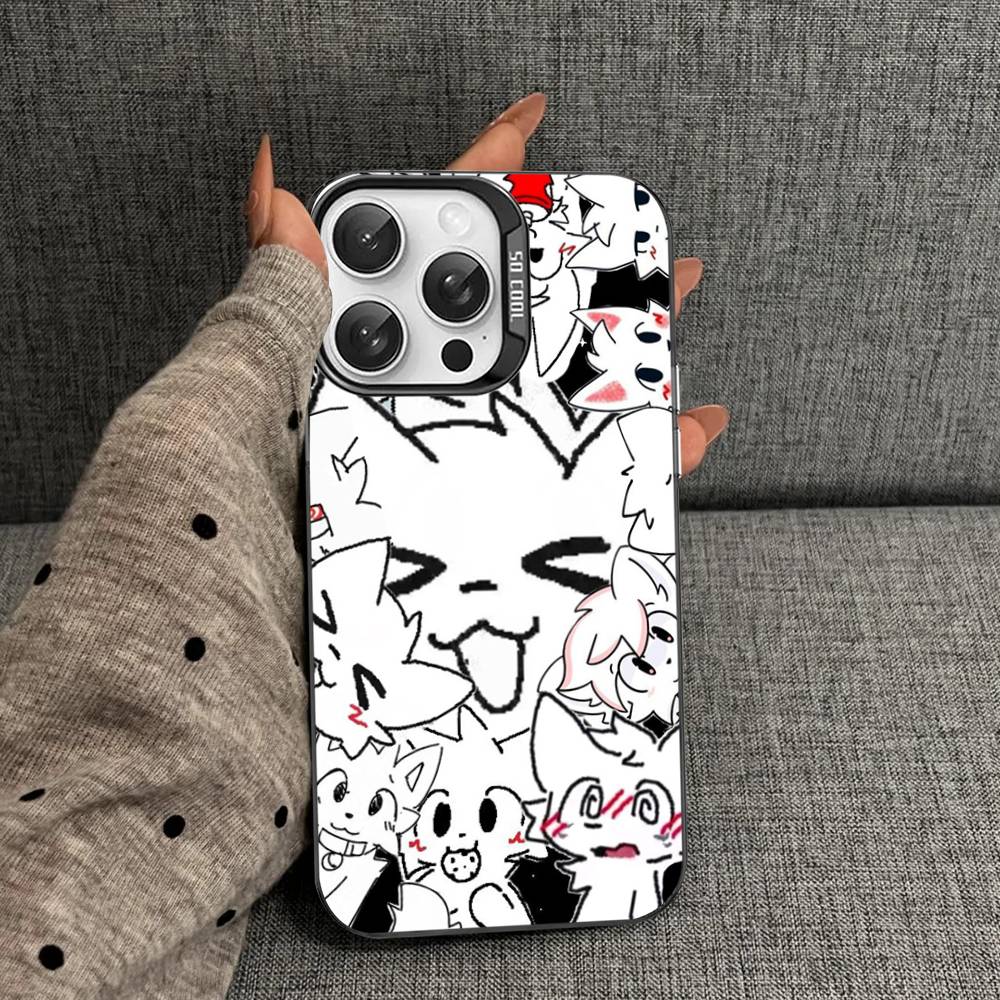 Boykisser Phone Case For IPhone 17 16 15 14 11 12 13 Pro Max Plus Pro Colored Silver Cover
