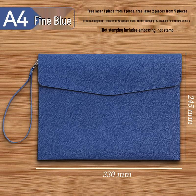 Custom A4 Lychee Grain Document File Bag and Briefcase