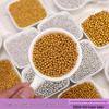 Premium Electroplated Gold Silver Seed Beads (1.5-4mm) for DIY Tassels, Hairpins, Bracelets, and Jewelry