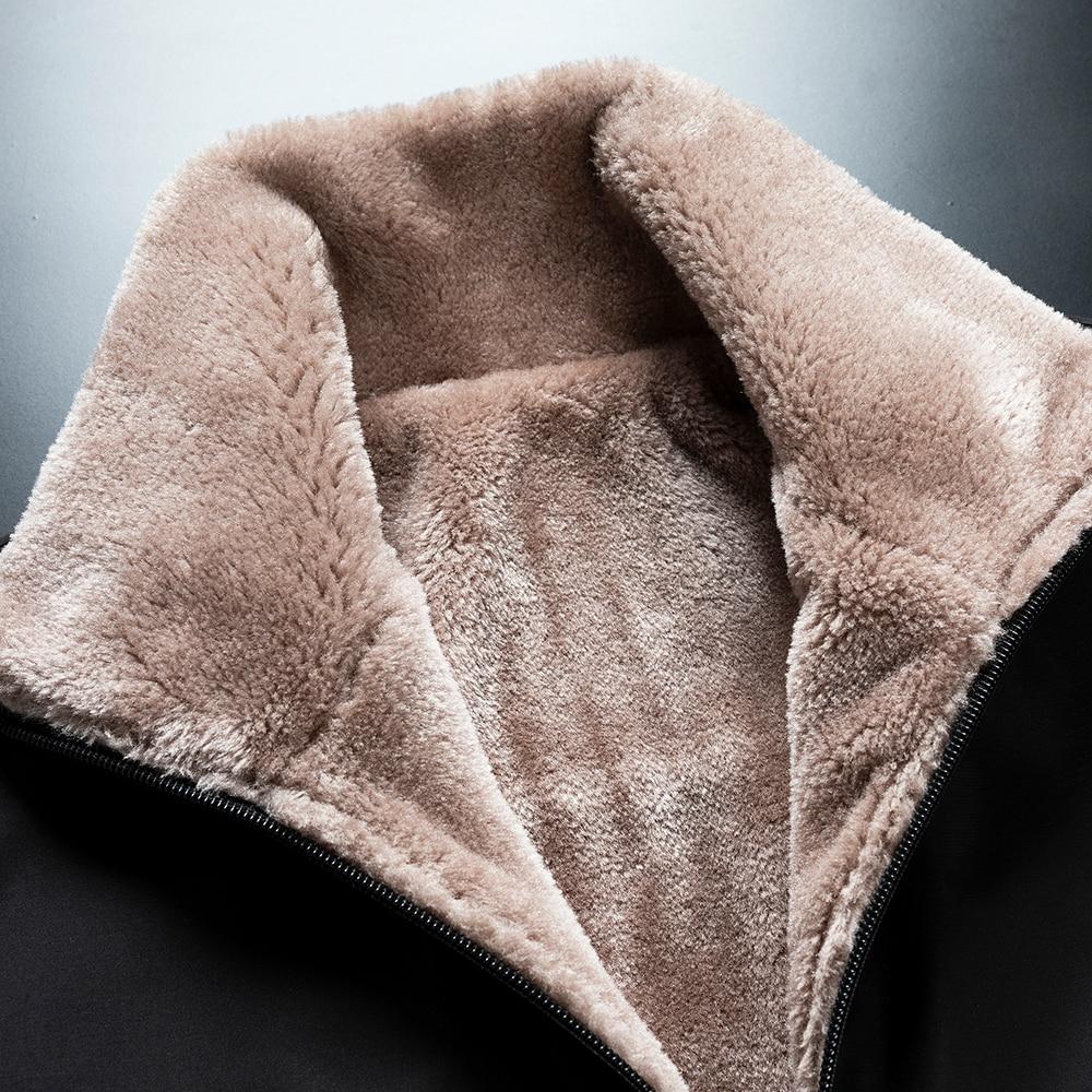 Uomo Inverno Nuovo Casual Classico Caldo Spessore Pile Parka Giacca Cappotto Uomo Autunno Moda Tasche Parka Antivento Uomo Taglie Forti