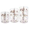 Practical Multilayer Clear Rotating Jewelry Box Case for Storing Displaying 3/4/5Tier Rotating Jewelry Holder Organizer