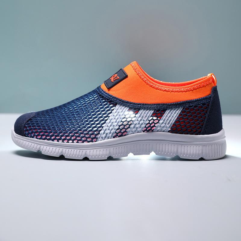Children's Slip-on Shoes, Elementary School Student Shoes, Single-sole Athletic Shoes, Summer Hollow-out Athletic Shoes, Breathable Running Shoes